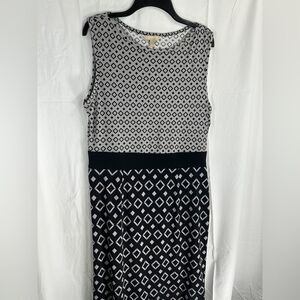 Banana republic, lightweight, geometric shapes, dress, size large